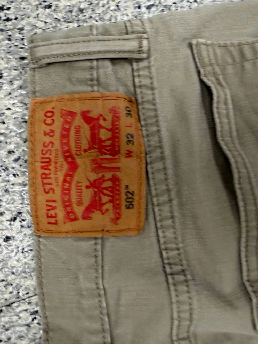 Levi's 502 Straight Khaki Pants in Tan